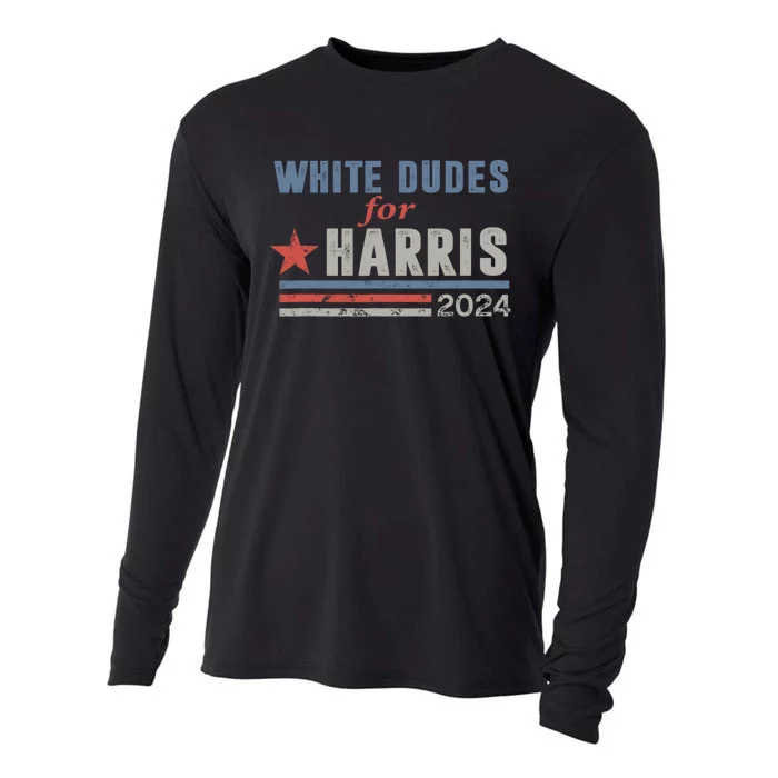 White Dudes For Harris 2024 For President Cooling Performance Long Sleeve Crew