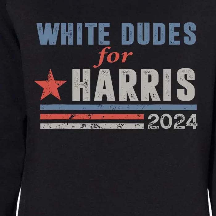 White Dudes For Harris 2024 For President Womens California Wash Sweatshirt