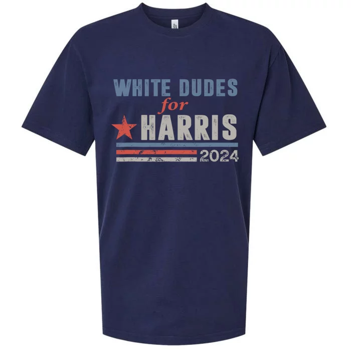 White Dudes For Harris 2024 For President Sueded Cloud Jersey T-Shirt