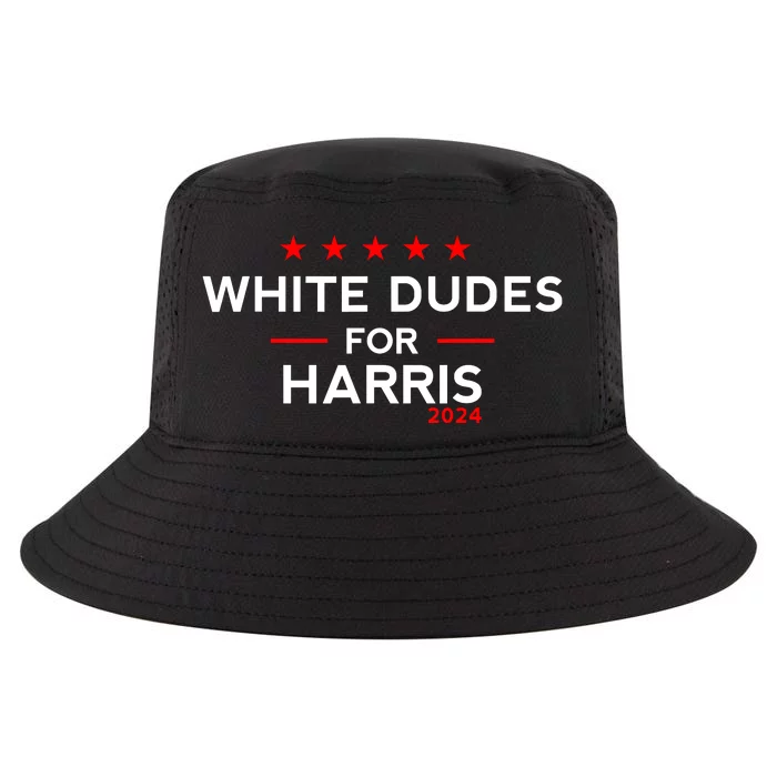 White Dudes For Harris 2024 For President Election Voting 2024 Cool Comfort Performance Bucket Hat