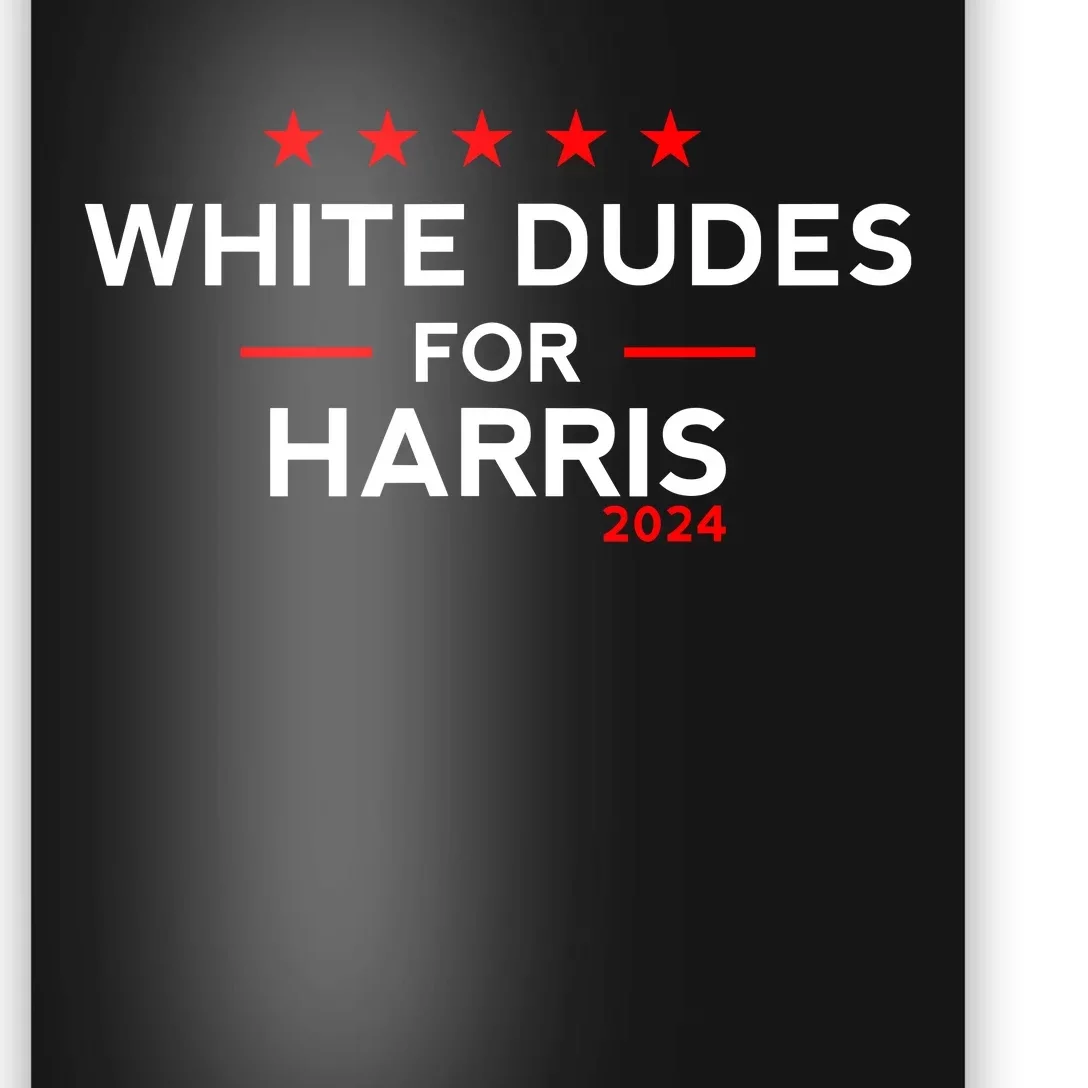 White Dudes For Harris 2024 For President Election Voting 2024 Poster