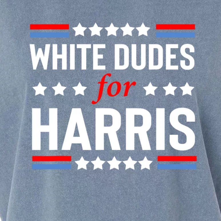 White Dudes For Harris 2024 For President Garment-Dyed Women's Muscle Tee