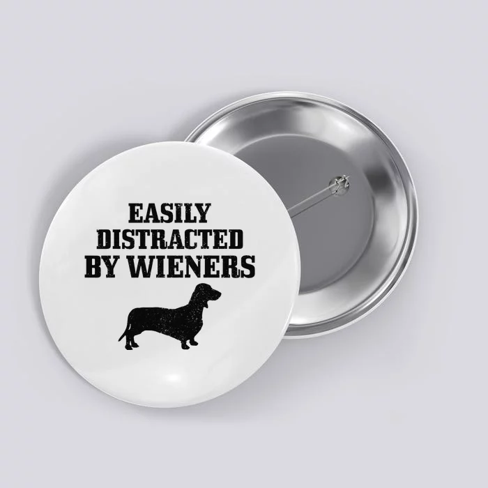 Wiener Dog Funny Weiner Doxie Dachshund Mom Dad Gift Button