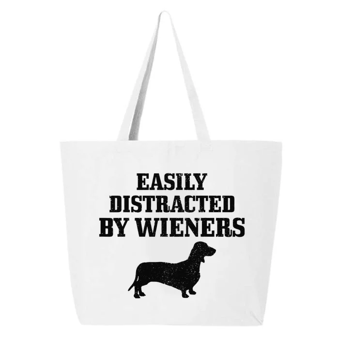 Wiener Dog Funny Weiner Doxie Dachshund Mom Dad Gift 25L Jumbo Tote