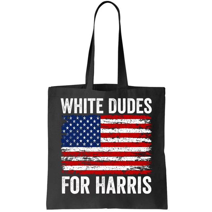 White Dudes For Harris 2024 Tote Bag