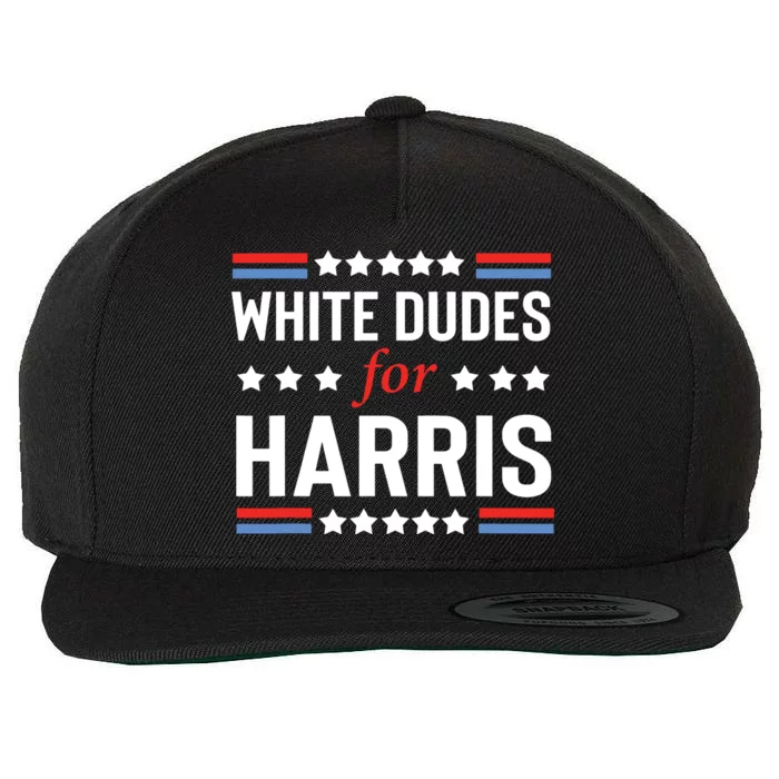 White Dudes For Kamala Harris Wool Snapback Cap