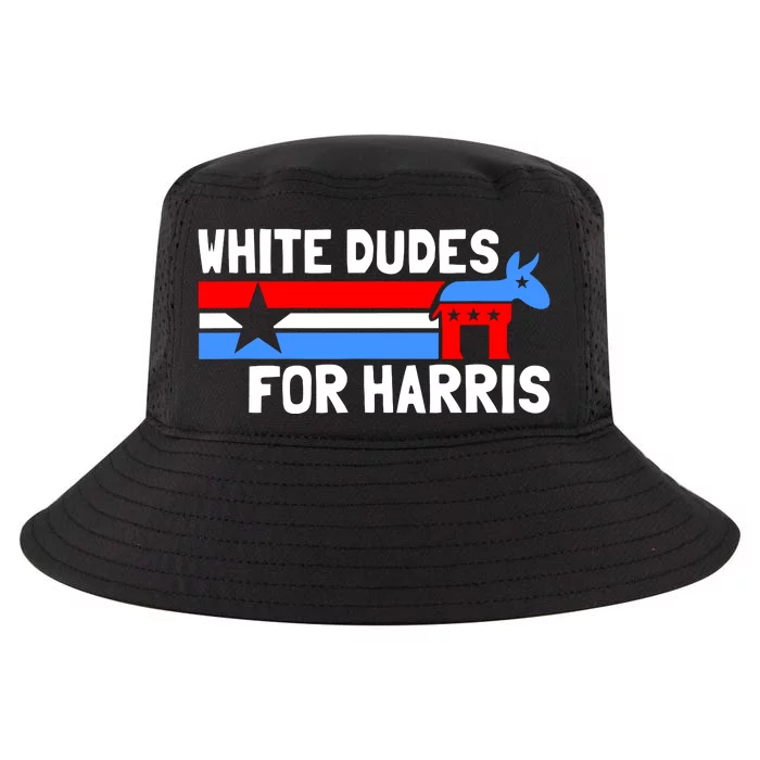 White Dudes For Harris 2024 For President Election Voting 2024 Cool Comfort Performance Bucket Hat