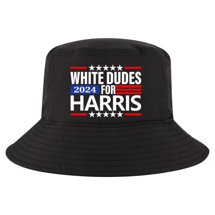 White Dudes For Harris 2024 For President Election Voting 2024 Cool Comfort Performance Bucket Hat