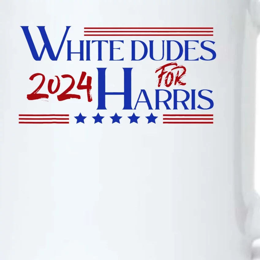 White Dudes For Kamala Harris 2024 Black Color Changing Mug