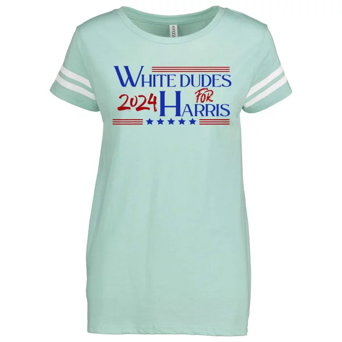 White Dudes For Kamala Harris 2024 Enza Ladies Jersey Football T-Shirt