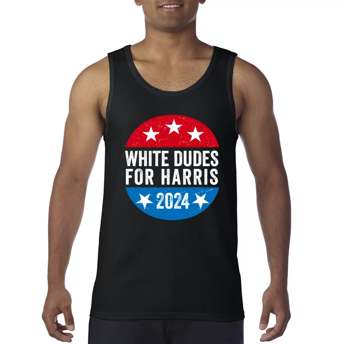 White Dudes For Harris 2024 For President Election Voting 2024 Tank Top