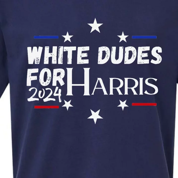 White Dudes For Kamala Harris 2024 Sueded Cloud Jersey T-Shirt