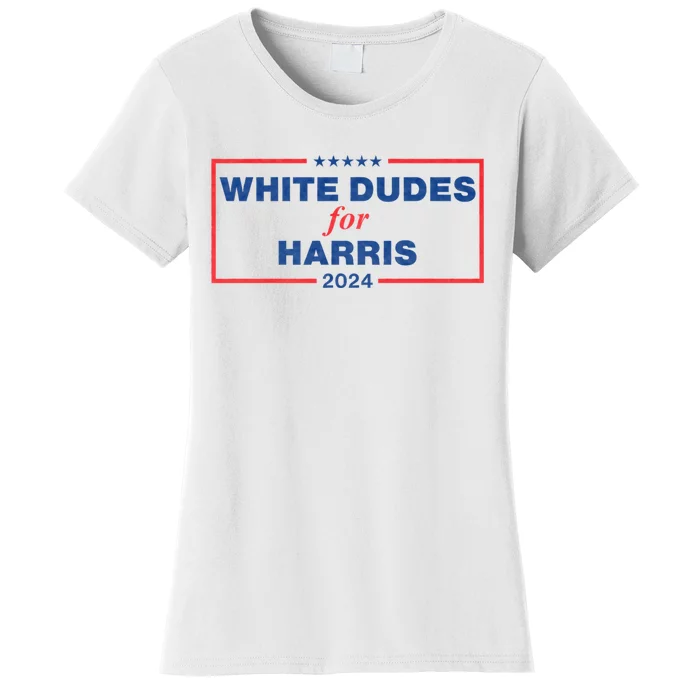 White Dudes For Harris 2024 Tees White Dudes For Harris 2024 Women's T-Shirt