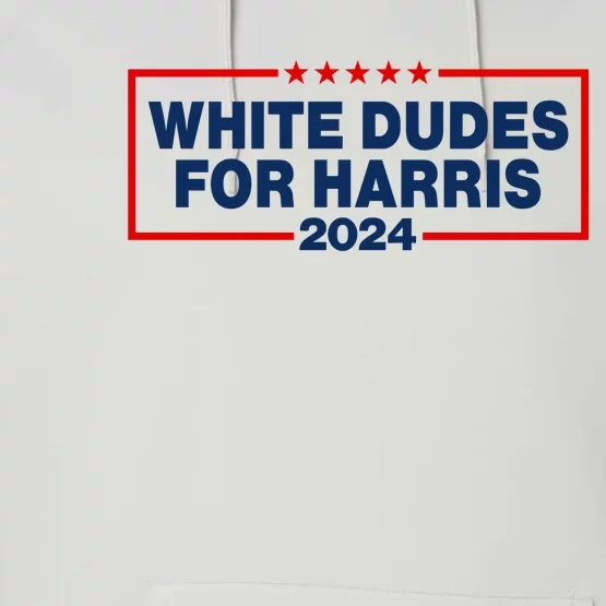 White Dudes For Harris 2024 For President Election Voting 2024 Performance Fleece Hoodie