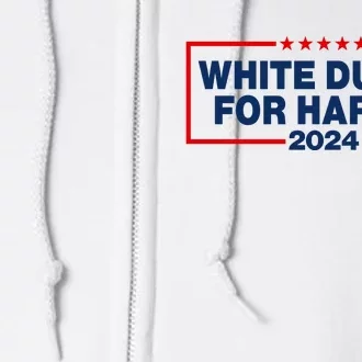 White Dudes For Harris 2024 For President Election Voting 2024 Full Zip Hoodie