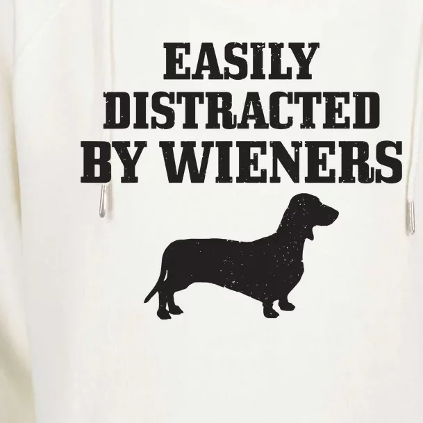 Wiener Dog Funny Weiner Doxie Dachshund Mom Dad Gift Womens Funnel Neck Pullover Hood