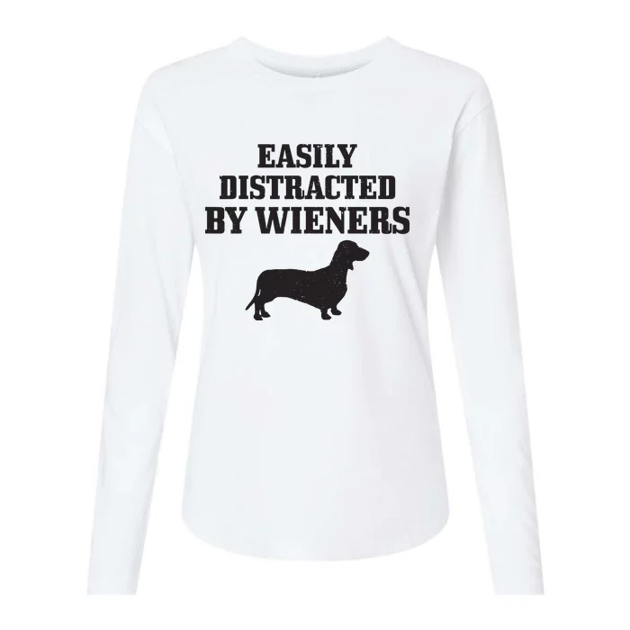 Wiener Dog Funny Weiner Doxie Dachshund Mom Dad Gift Womens Cotton Relaxed Long Sleeve T-Shirt