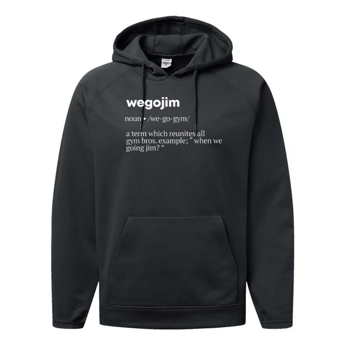 WeGoJim Definition Funny Gym Pump Cover Oversized Performance Fleece Hoodie