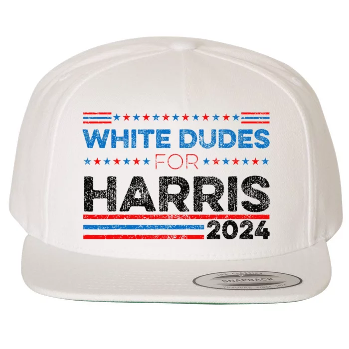 White Dudes For Kamala Harris Wool Snapback Cap