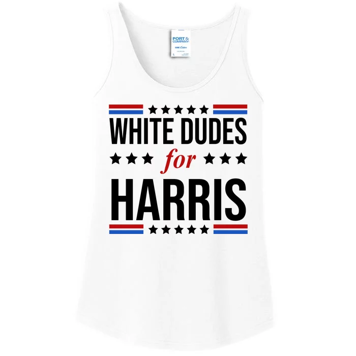 White Dudes For Kamala Harris Election Ladies Essential Tank