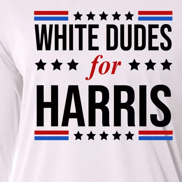 White Dudes For Kamala Harris Election Cooling Performance Long Sleeve Crew