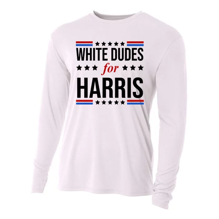 White Dudes For Kamala Harris Election Cooling Performance Long Sleeve Crew