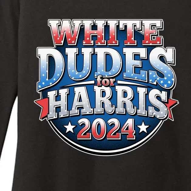 White Dudes For Kamala Harris 2024 Election Womens CVC Long Sleeve Shirt