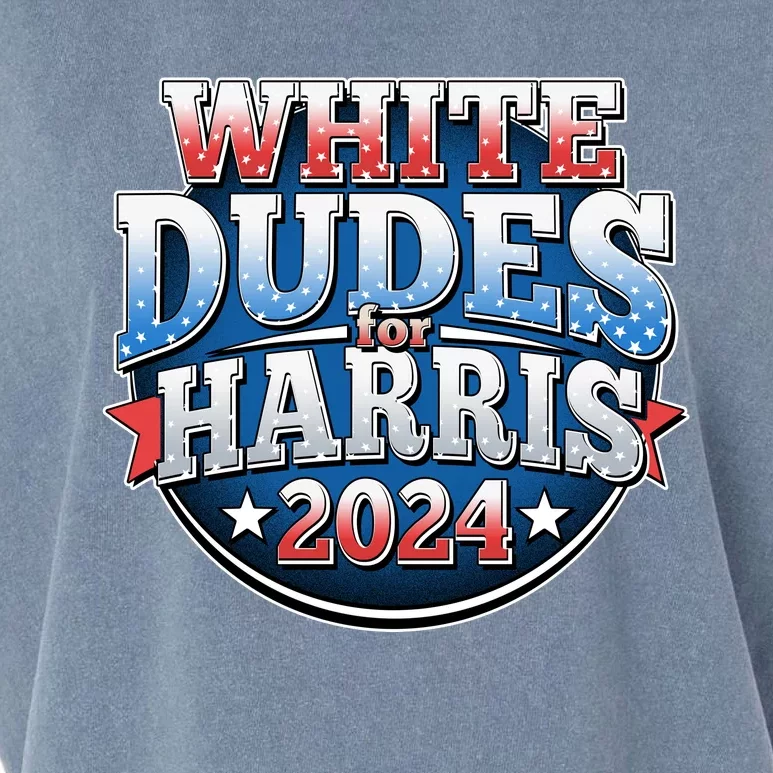 White Dudes For Kamala Harris 2024 Election Garment-Dyed Women's Muscle Tee