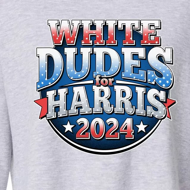 White Dudes For Kamala Harris 2024 Election Cropped Pullover Crew