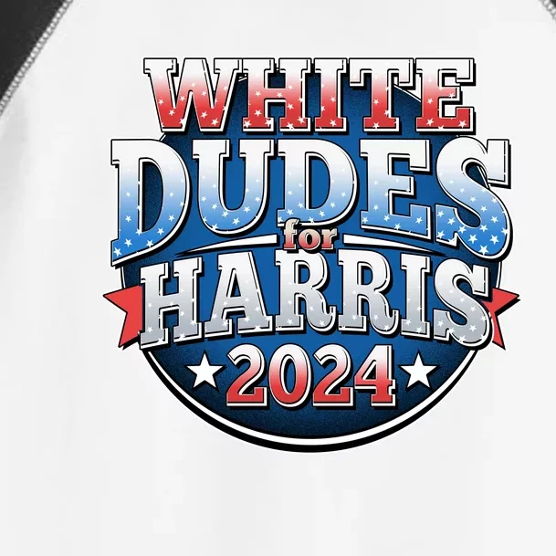 White Dudes For Kamala Harris 2024 Election Toddler Fine Jersey T-Shirt