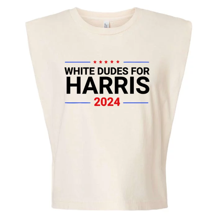 White Dudes For Harris 2024 Garment-Dyed Women's Muscle Tee