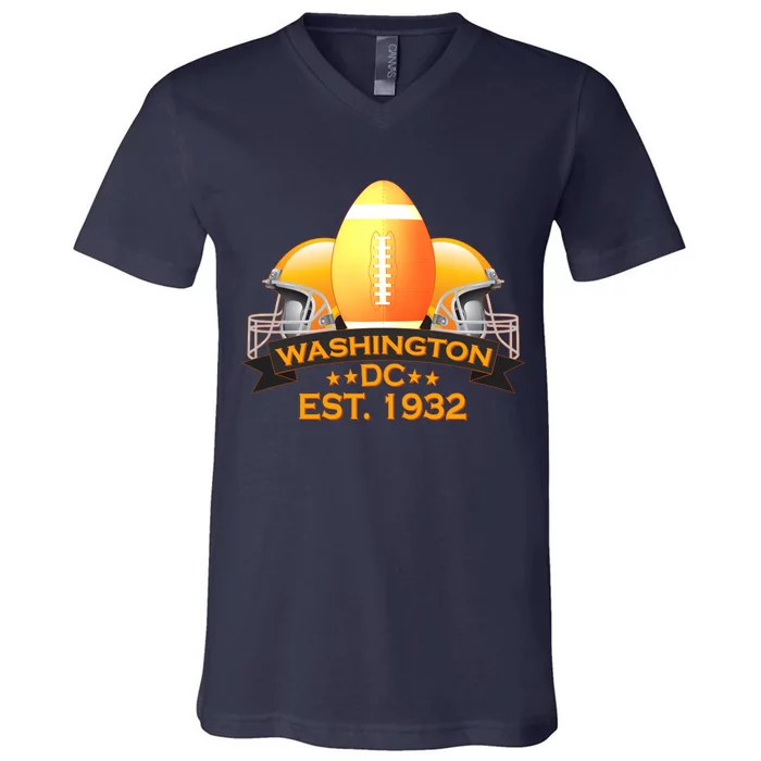 Washington DC Football EST 1932 V-Neck T-Shirt