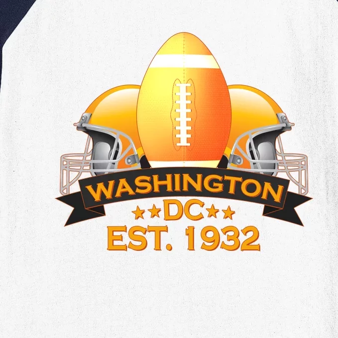 Washington DC Football EST 1932 Baseball Sleeve Shirt