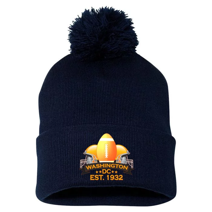 Washington DC Football EST 1932 Pom Pom 12in Knit Beanie