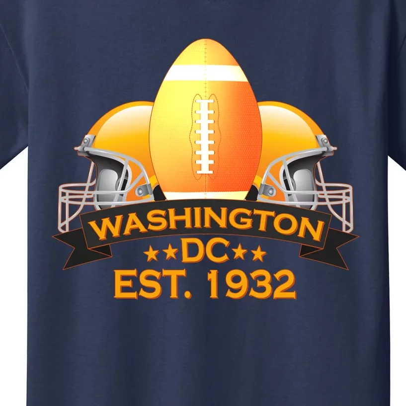 Washington DC Football EST 1932 Kids T-Shirt