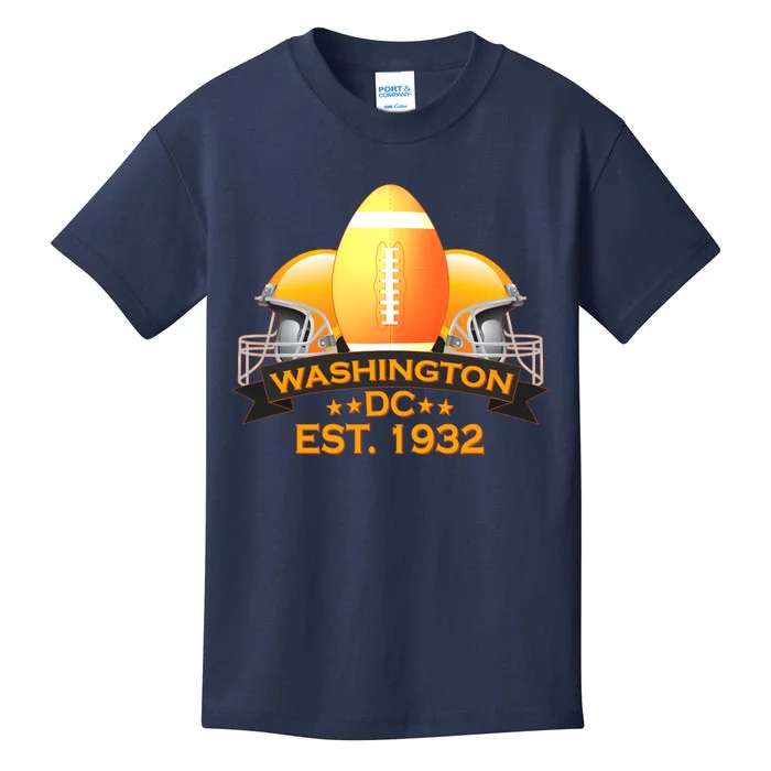 Washington DC Football EST 1932 Kids T-Shirt