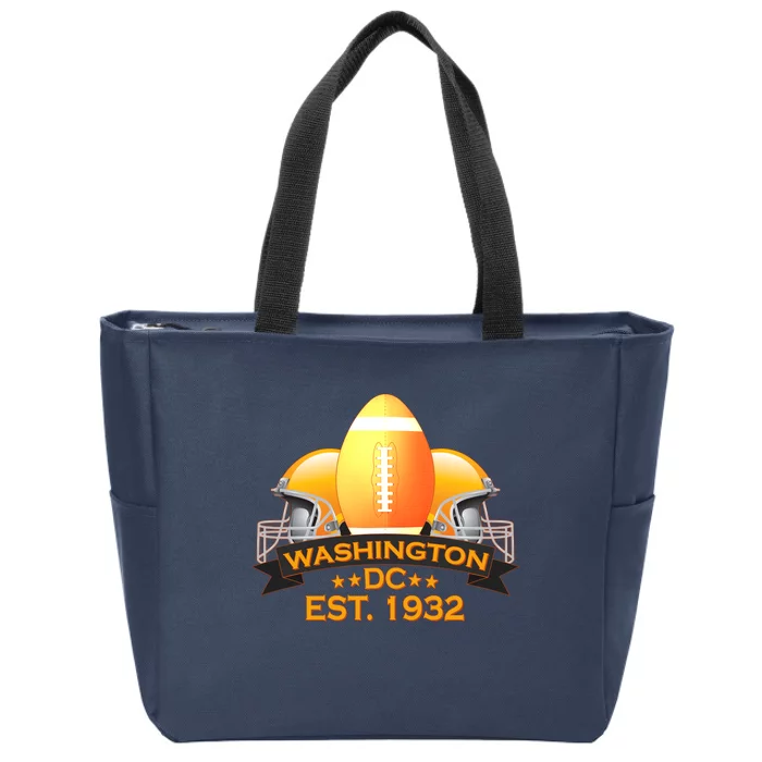 Washington DC Football EST 1932 Zip Tote Bag