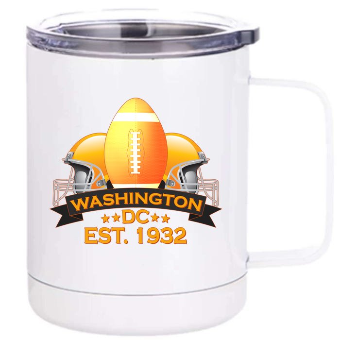 Washington DC Football EST 1932 Front & Back 12oz Stainless Steel Tumbler Cup