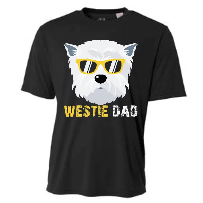 Westie Dad For Dog Owners Fathers Day Cooling Performance Crew T-Shirt