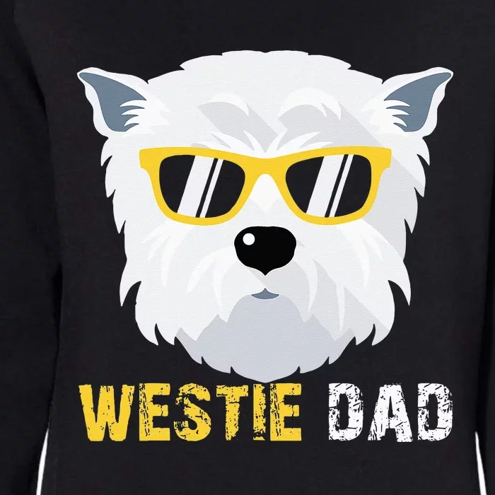 Westie Dad For Dog Owners Fathers Day Womens California Wash Sweatshirt