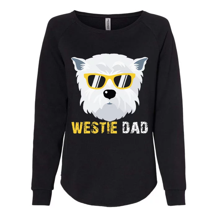 Westie Dad For Dog Owners Fathers Day Womens California Wash Sweatshirt