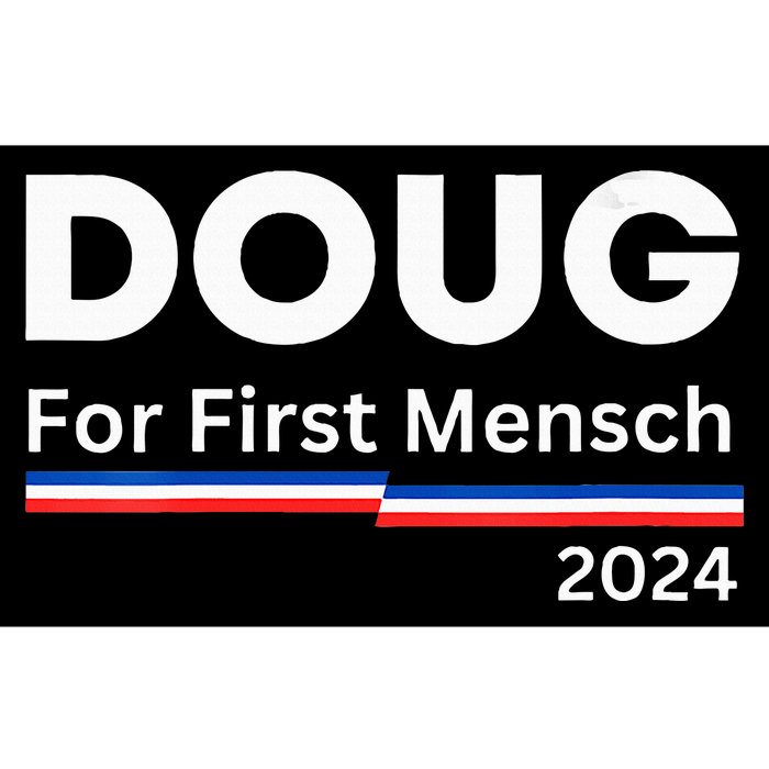 Wos Doug For First Mensch Yiddish Pun Kamala Harris Hebrew Bumper Sticker