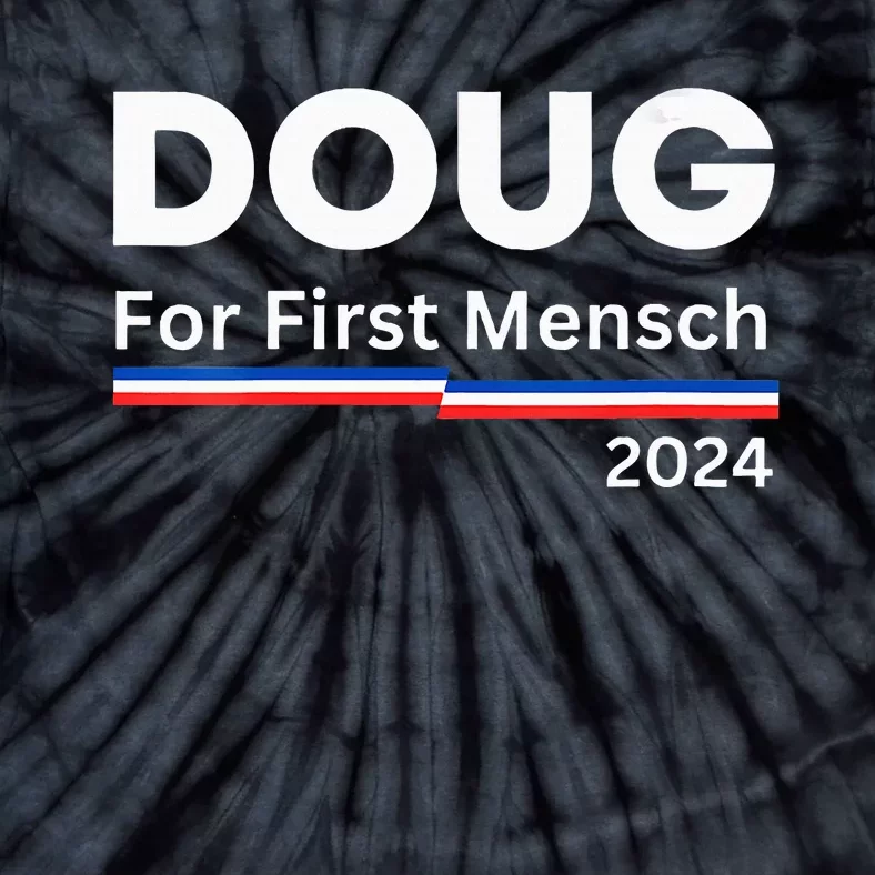 Wos Doug For First Mensch Yiddish Pun Kamala Harris Hebrew Tie-Dye T-Shirt