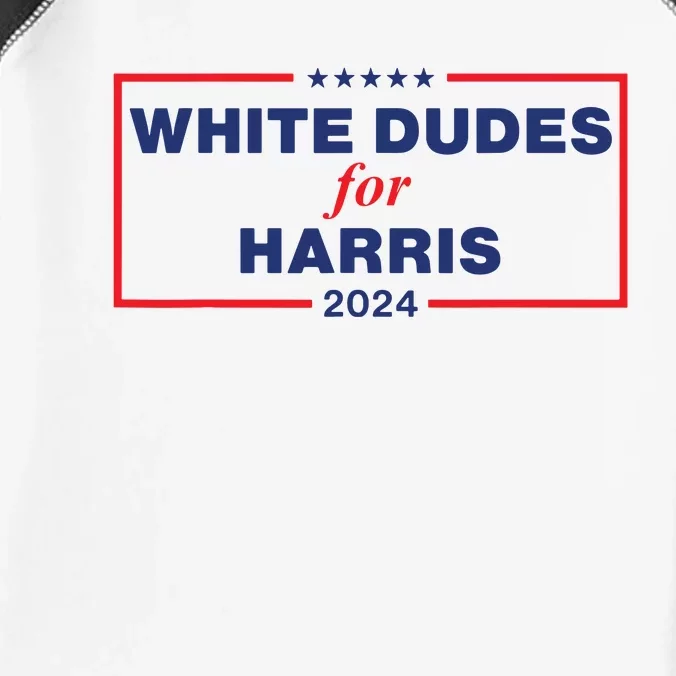 White Dudes For Harris2024 Infant Baby Jersey Bodysuit