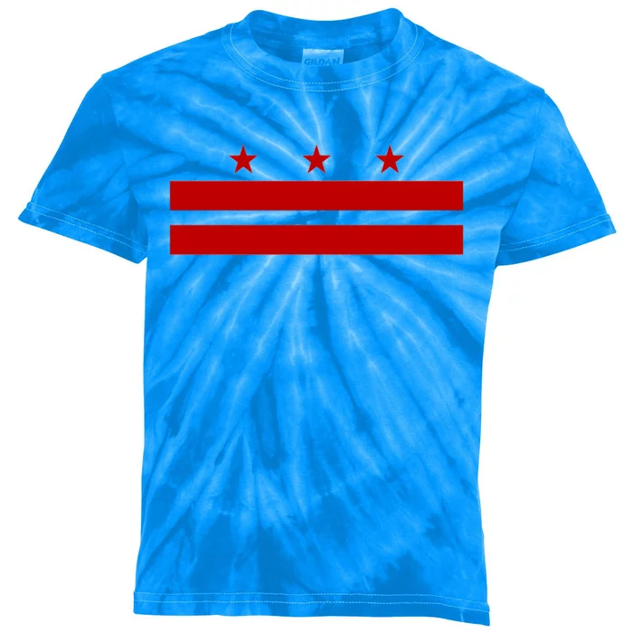 Washington Dc Flag Gift Washington Dc City Flag Gift Kids Tie-Dye T-Shirt