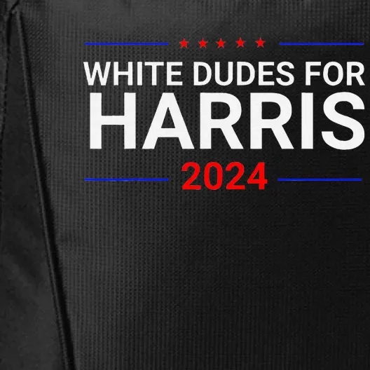 White Dudes For Harris City Backpack