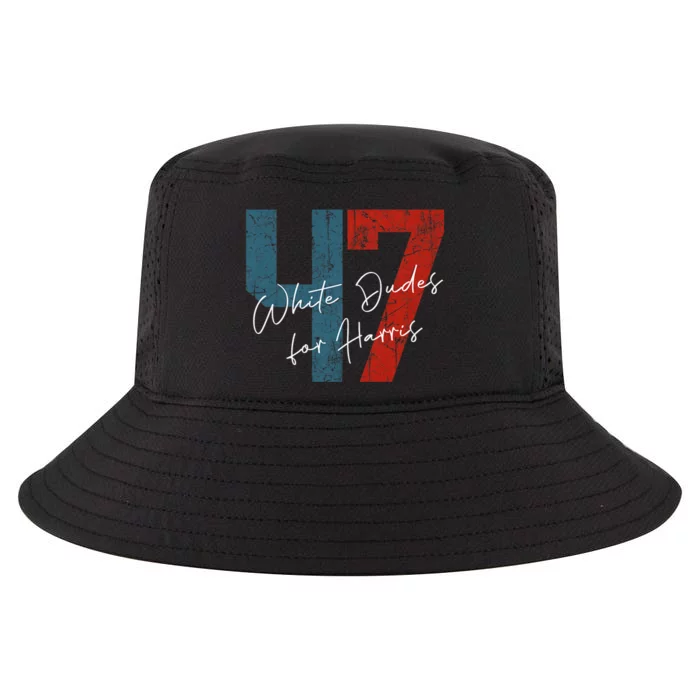 White Dudes For Harris Kamala Harris 2024 47th President Kamalaharris Cool Comfort Performance Bucket Hat