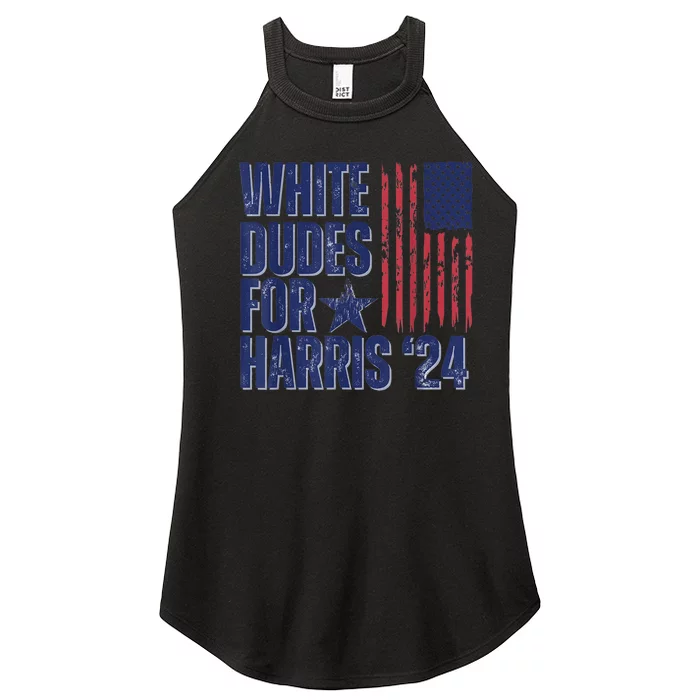 White Dudes For Kamala 2024 Usa President Voting Kamalaharris Women’s Perfect Tri Rocker Tank