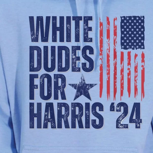 White Dudes For Kamala 2024 Usa President Voting Kamalaharris Unisex Surf Hoodie