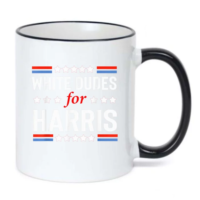 White Dudes For Kamala Harris Usa Voting President 2024 Kamalaharris Black Color Changing Mug